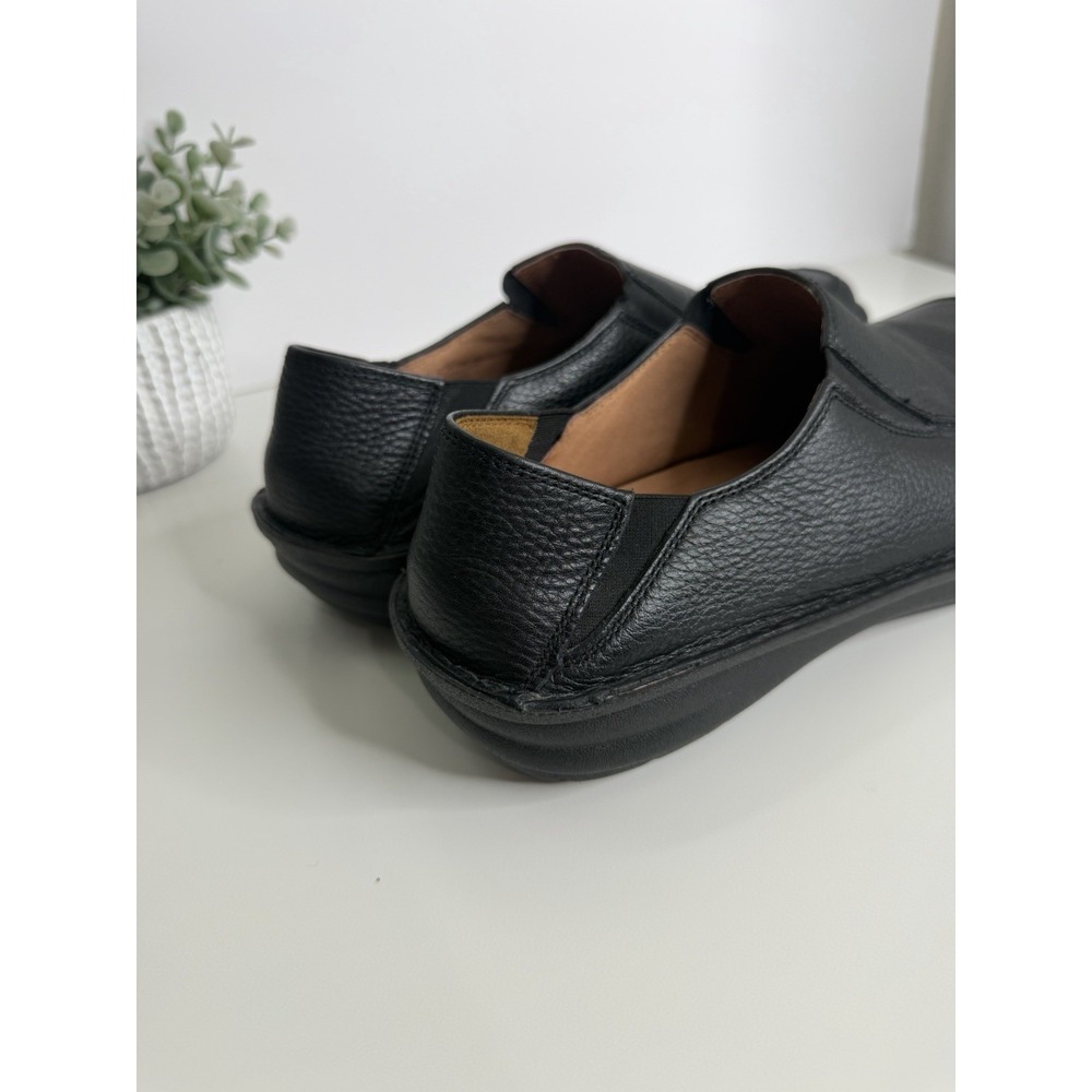 Alegria Shoes Schuster Slip On Moc Loafer Black Leather Mens US 10 EU 44 - Picture 4 of 11